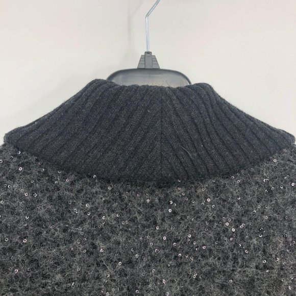 DVF Zayde Sequin Oversize Mohair Sweater Cardigan - Picture 9 of 9